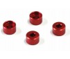Bagues Alu pour MZW418 Mini-Z MR03 2.5mm (4) Bleues