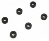 Rondelles anodisées 3x7x3mm (6) - Noires