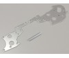 Rear side plate set Optima (2) Silver