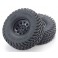 Pre-Glued Tyres Outlaw Rampage Pro (2) Black Wheels