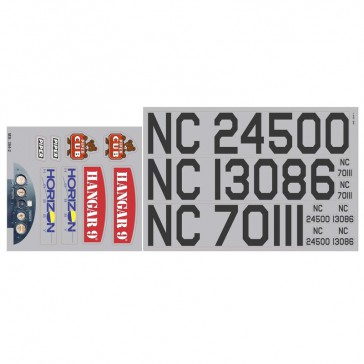 Decal Sheet: J-3 Cub 10cc 82.5