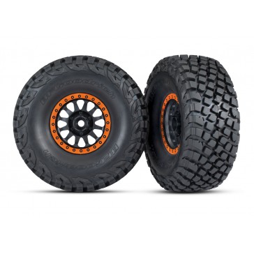 Method Black & Orange Race Wheels w/ BFG Tires (2)