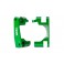 Green Aluminum Caster Blocks (L&R)