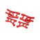 Red Front Upper & Lower Suspension Arms (L&R)