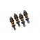 Orange Aluminum Mini GTR Short Shocks (4)