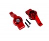 Red Aluminum Stub Axle Carriers (L&R)