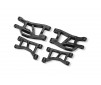 Black Front Upper & Lower Suspension Arms (L&R)