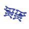 Blue Rear Upper & Lower Suspension Arms (L&R)