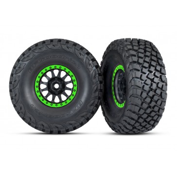 Method Black & Green Race Wheels w/ BFG Tires (2)