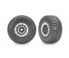 1.4" Gray & Chrome Wheels w/ BFG Mud-Terrain Tires (2)