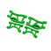 Green Rear Upper & Lower Suspension Arms (L&R)