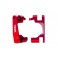 Red Aluminum Caster Blocks (L&R)