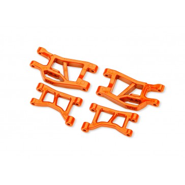Orange Front Upper & Lower Suspension Arms (L&R)