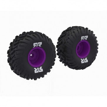 dBoots Cut Chevron MT Tire Set Glued Purple