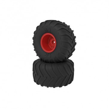 dBoots Chevron MT Tire Set Glued Red