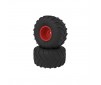 dBoots Chevron MT Tire Set Glued Red