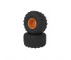 dBoots Chevron MT Tire Set Glued Orange