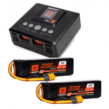 Smart Powerstage Air Bundle: G2 2200mAh 4S 50C LiPo IC3 & S250 Charge