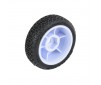 1/24 Electron 2.0 Buggy F/R Tires Mounted 7mm White (4): Micro-B
