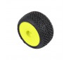 1/28 Electron 2.0 T F/R Tires Mounted 7mm Yellow (4): Micro-T