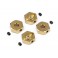 ALUMINUM WHEEL HEX (4PCS)