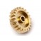 21T Brass Pinion Gear (0.8 M / 32DP 3.175 Shaft)