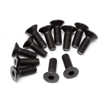 Flat Head Screw M4x12mm 12 Pcs