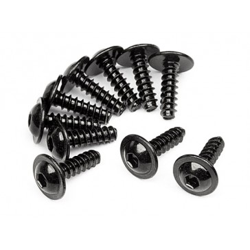 T.P FLANGED SCREW M3X10MM (10 PCS)