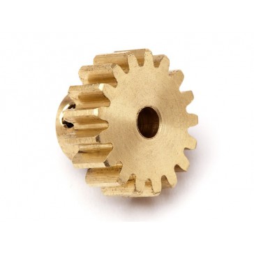 17T Brass Pinion Gear (0.8 M / 32DP 3.175 Shaft)