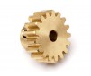 17T Brass Pinion Gear (0.8 M / 32DP 3.175 Shaft)