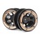 WHEELS W/GOLD BEADLOCKS (2PCS)