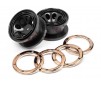 WHEELS W/GOLD BEADLOCKS (2PCS)
