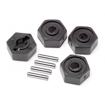 Wheel Hex Adaptors w/Pins 2x10 4pcs (Scout RC)