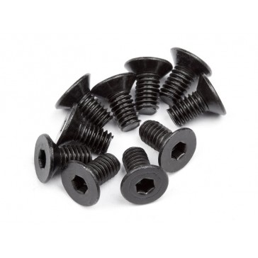Flat Head Screw M4x8mm (12 Pcs)