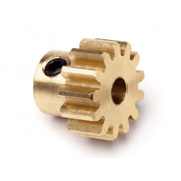 13T Brass Pinion Gear (0.8 M / 32DP 3.175 Shaft)
