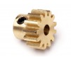 13T Brass Pinion Gear (0.8 M / 32DP 3.175 Shaft)