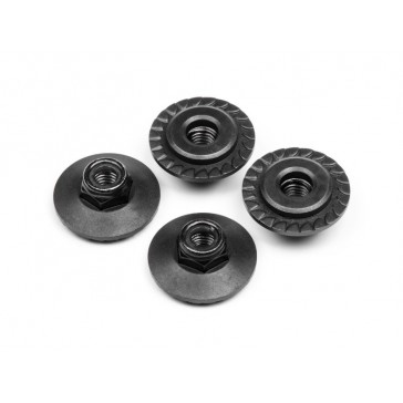 FLANGED LOCK NUT M5X8MM (4PCS)