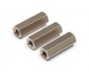 REAR CHASSIS BRACE HEX POSTS 16MM (3PCS)