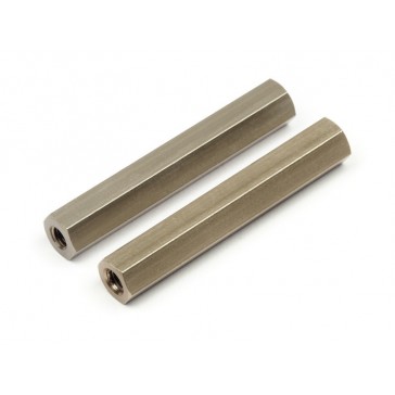 FRONT CHASSIS BRACE HEX POSTS 34MM (PR)