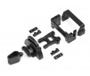 CENTRE DIFF AND SERVO MOUNTS W/WIRE HOLDER AND COV