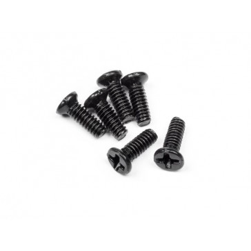 FLAT HEAD SCREW M2 X 6MM 6PCS