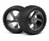 1/18 TRUGGY WHEEL & TYRE ASSEMBLY (ION XT)