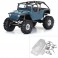 1/10 2004 Jeep LJ Clear Body/Trail Cage 12.3 Wheelbase Crawlers