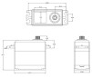 Servo Coreless HV High torque 32.0kg/0.15sec @7.4V