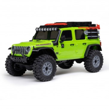 1/30 SCX30 Jeep Wrangler JLU 4X4 RTR Brushed Rock Crawler, Green 1/30 SCX30 Jeep Wrangler JLU 4X4 RTR Brushed Rock Crawler, Green