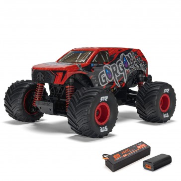 1/16 GORGON GROM 4X4 RTR Brushed Monster Truck, Red
