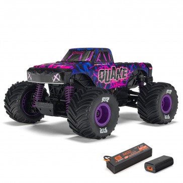 1/16 QUAKE GROM 4X4 RTR Brushed Monster Truck, Purple 1/16 QUAKE GROM 4X4 RTR Brushed Monster Truck, Purple