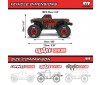 1/16 QUAKE GROM 4X4 RTR Brushed Monster Truck, Purple