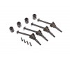 Steel CV Driveshaft Assemblies & Drive Cups (4)