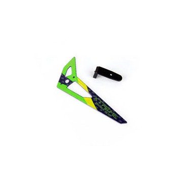 DISC.. Carbon Tail Fin (Green) - Blade 130X